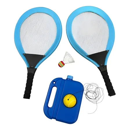 Set Doble Tenis - Badminton Juego Niños Raquetas Pelota Base