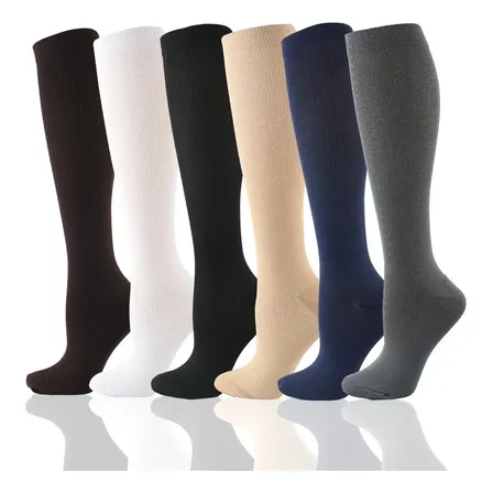 Medias De Compresión 6 Pares Para Várices Y Circulación Multicolored L/xl