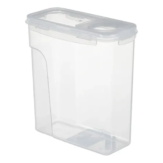Contenedor Almacenamiento Hermético 4 Litros Blanco*w Blanco Lisa