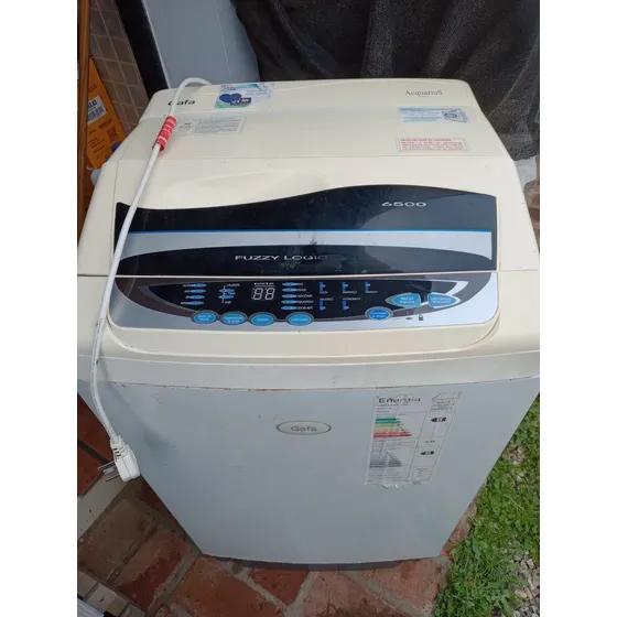 Lavarropas Automático Gafa Acquarius 6500 Fuzzy Logic Blanco