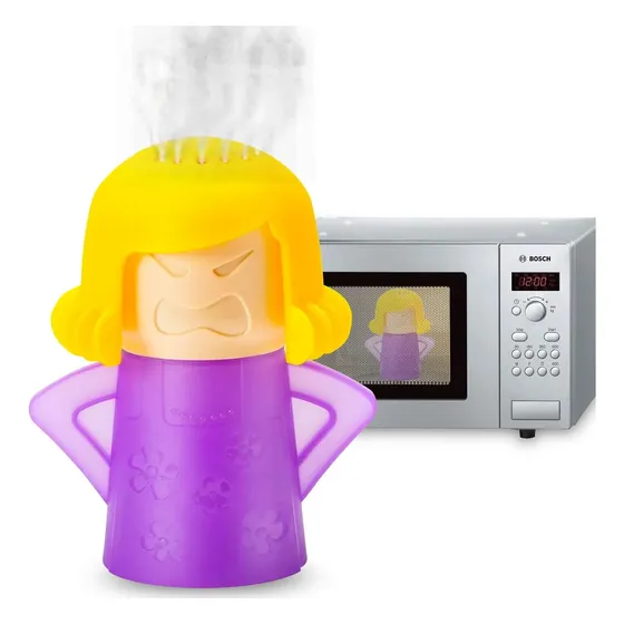 Limpiador Vapor Microondas 2 Unidades Morado Fácil Uso