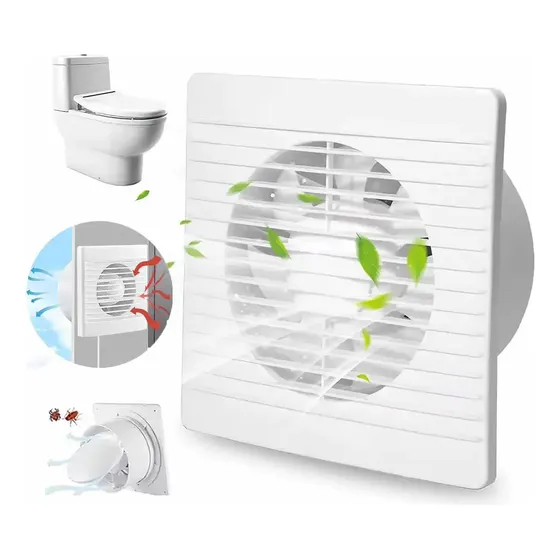 Extractores De Aire Para Cocina Y Baño Silencioso 4 Pulgadas Blanco