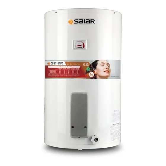 Termotanque Eléctrico Saiar 85L Blanco con Válvula Seguridad y Anticorrosiva