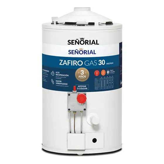Termotanque Señorial 30 Lts Alta Recuperacion Doble Conexion