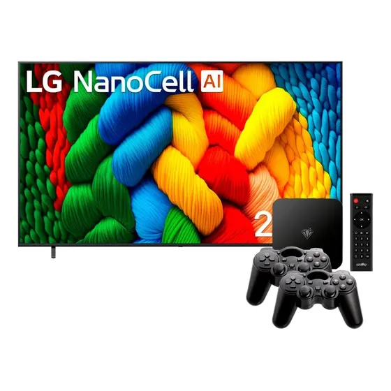 Combo Smart Tv LG 75  4k Nanocell + Consola Retroplay Lt