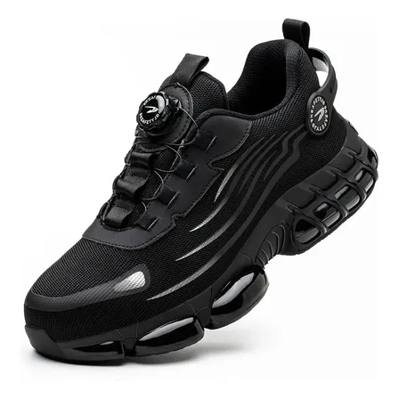 Zapatos De Trabajo Con Punta De Acero Para Hombres Zapatos De Seguridad Industrial Negro 6 Us