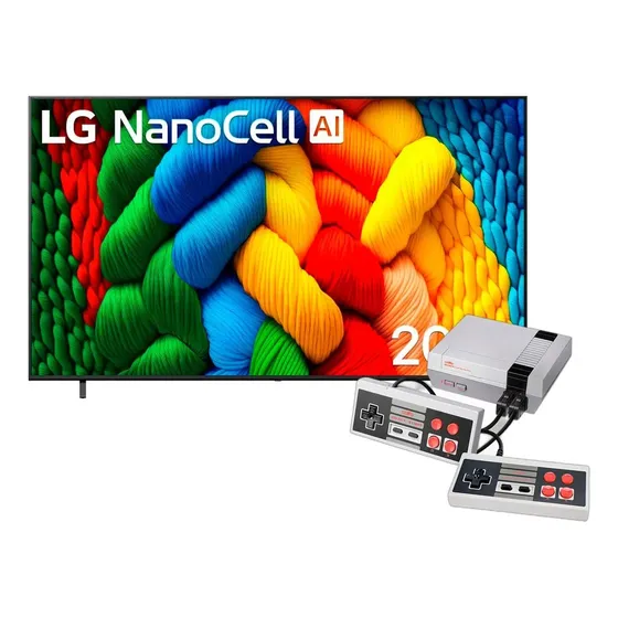 Combo Smart Tv LG Nanocell 4k 75  + Consola Retro Nes
