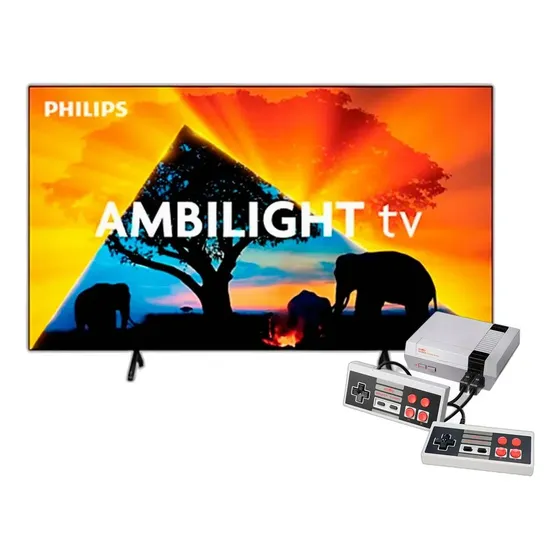 Combo Smart Tv Philips 65  Oled 4k Ambilight + Consola Retro