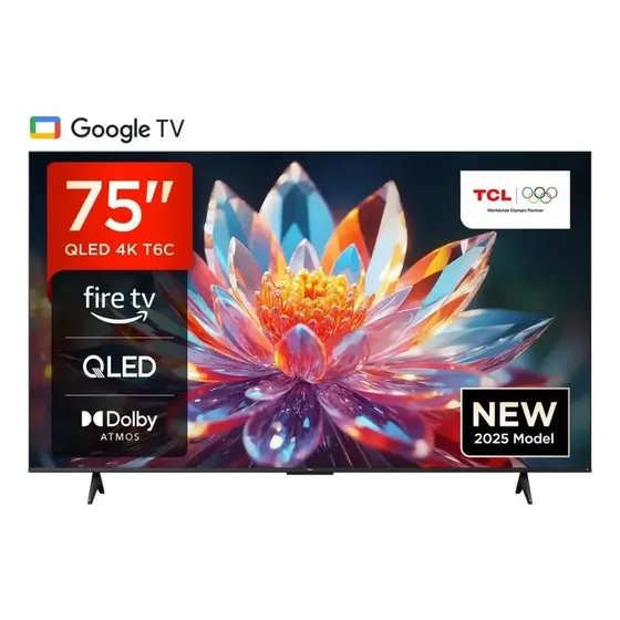 Televisor Tcl Qled 75  Uhd 4k Smart Tv 75t6c