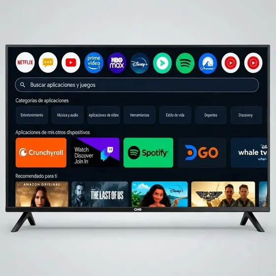 Smart Tv 50'' Cmb 4k Android Tv Asistente Por Voz 3 Hdmi