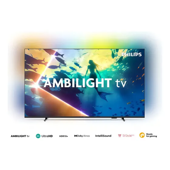 Smart Tv LED 55 4K 55PUD8100 Titan OS Ambilight - Philips