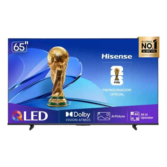Televisor inteligente Hisense Qled 4k de 65 pulgadas con Dolby Vision, Dol