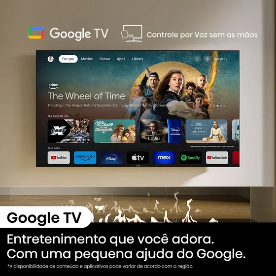 Smart TV Hisense 85" QLED 4K con Google TV