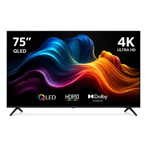 Smart Tv Enova 75 Pulgadas Qled 4k Uhd Frameless Google Tv
