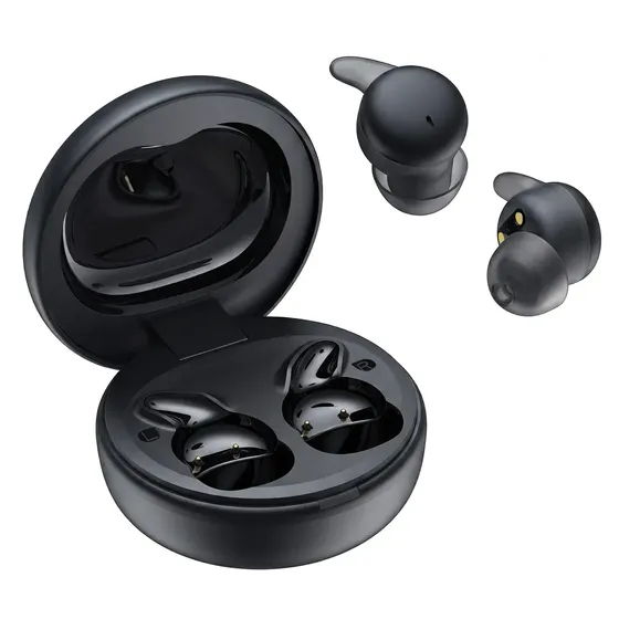 Auriculares inalámbricos coreanos YX99 Bluetooth 6.0 ENC para dormir 6h USB-C Negro