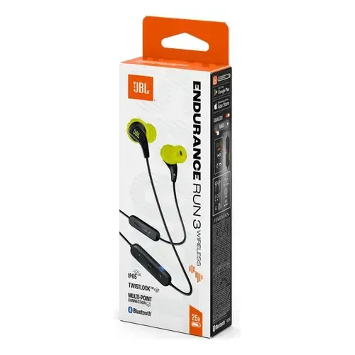 Auriculares Inalámbricos Jbl Endurance Run 3 Color Negro