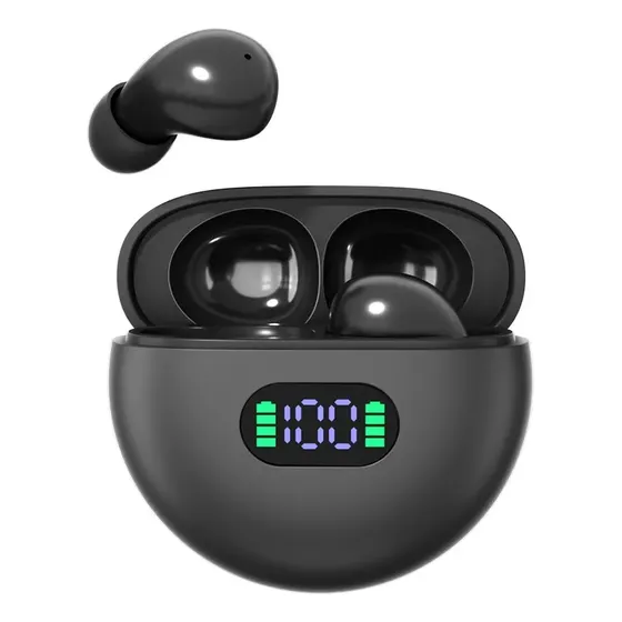 Auriculares In-ear Bluetooth Con Display Digital Negro