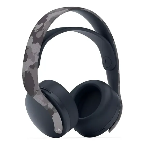 Auriculares Gamer Inalámbricos Playstation 5 Ps5 Gray Camo Color Gris
