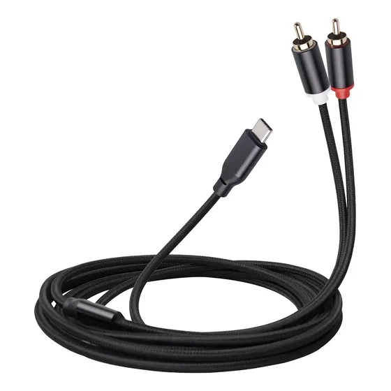 Estéreo Profesional De Alta Fidelidad Tipo C A Rca Para Audi Negro