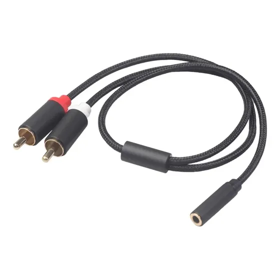Adaptador De Sonido Estéreo De 3,5 Mm A 2 X Rca Con