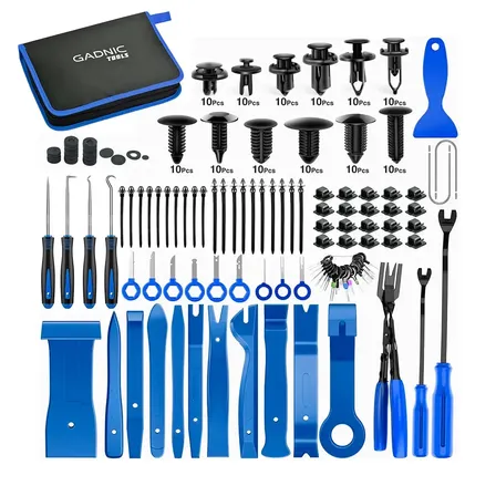 Kit 238 Herramientas Gadnic Tools Para Extraccion Molduras Clips Terminales Automotrices POM Endurecido Acero Inoxidable Compatibilidad Universal