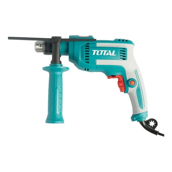Taladro Percutor Eléctrico TOTAL 710w 13mm Uso Industrial Mandril 13 mm