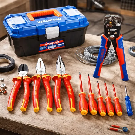 Kit De Herramientas Electricista Pinzas Wadfow 11 Piezas