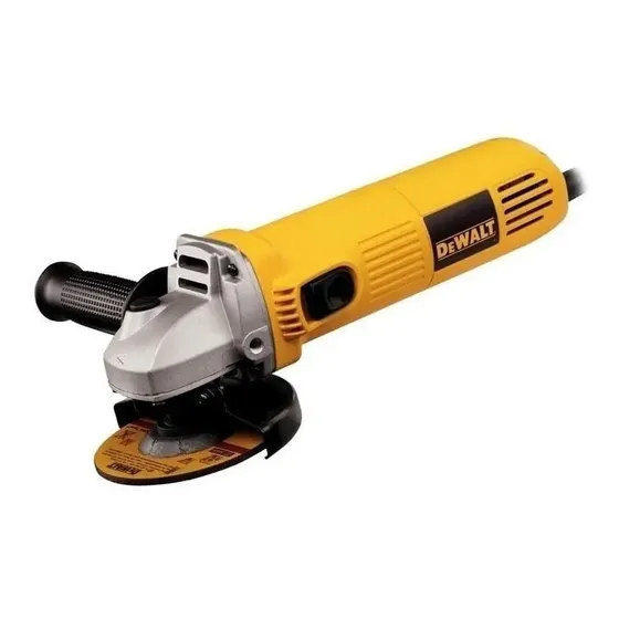 Amoladora angular de 4.1/2 pulgadas, 115 mm, Dewalt Dwe4010, color amarillo, frecuencia 50 Hz/60 Hz