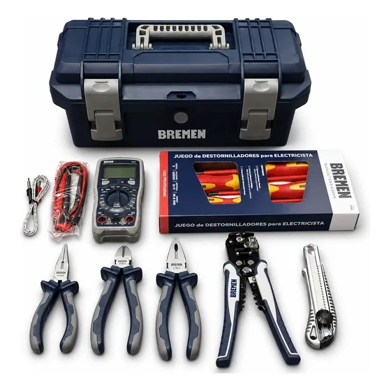 Set Caja Herramientas 16 Bremen Electricista N1 - 12pz Dgm