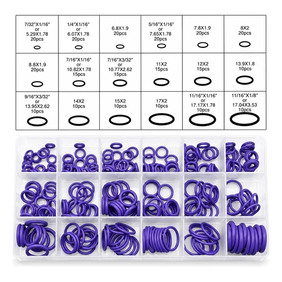 Kit Oring 270 Piezas Surtidos Anillos Goma Multifunción