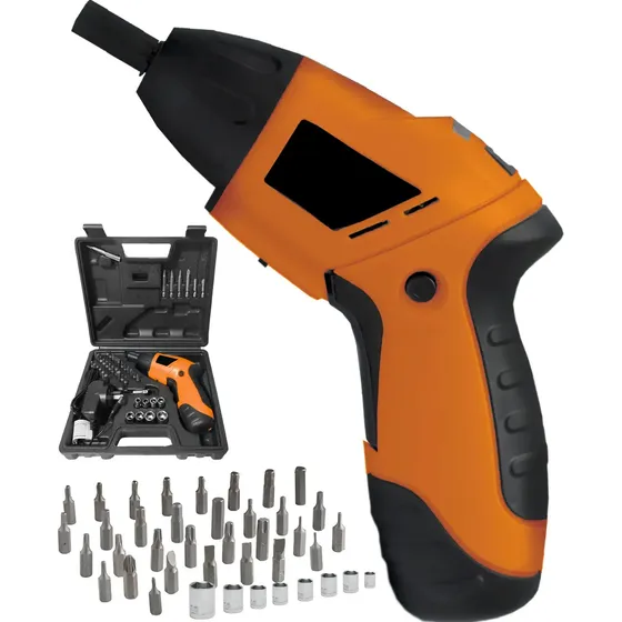Destornillador Electrico Atornillador Inalambrico LIBERCAM DE-88 Maletin Color Naranja