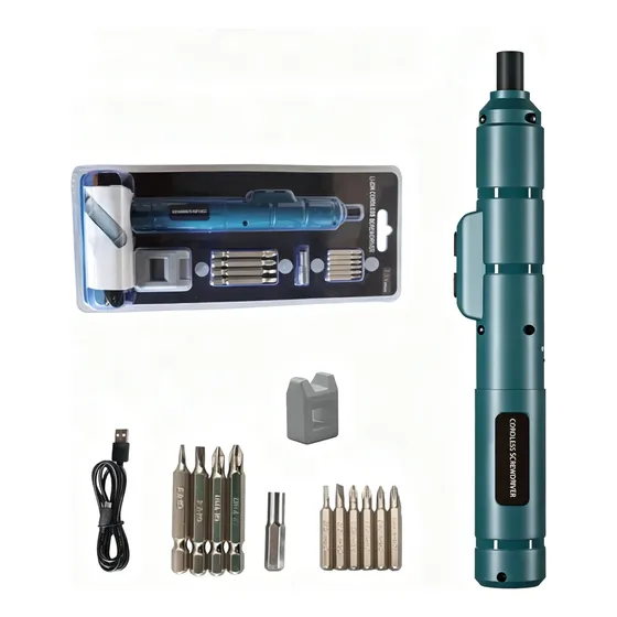 Destornillador Eléctrico 3.7v Usb 12 Piezas