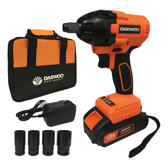 Llave De Impacto Atornillador Inalambrico Daewoo Daiw02 Brushless 1/2