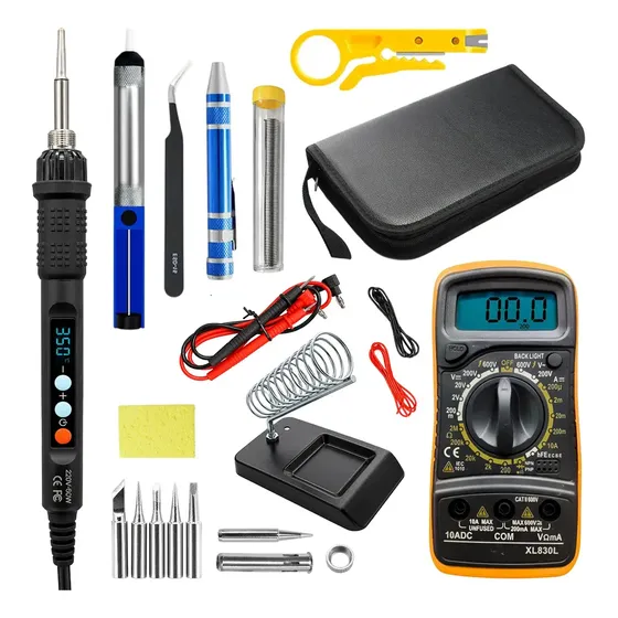 Kit Soldador Cautin Estaño Tester Lapiz Reparacion Placas Raitot