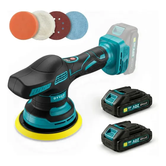 Lijadora Orbital Dyvan 12000 Rpm Inalámbrica Con Accesorios