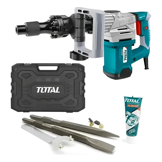 Martillo Demoledor Total 20j Hex 1300w 2 Cinceles Th213006