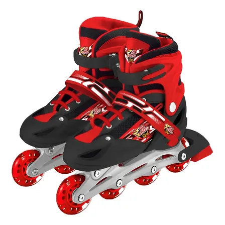 Roller Go Speed 3 En 1 Con Luces Color Rojo Talle De Los Patines Medium