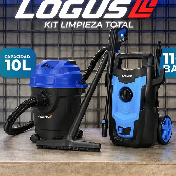 Combo Kit Aspiradora 10L + Hidrolavadora 110 Bar | Hogar/Auto