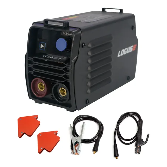 Kit Soldadora Inverter Logus Black Mma 140a + 2 Escuadras
