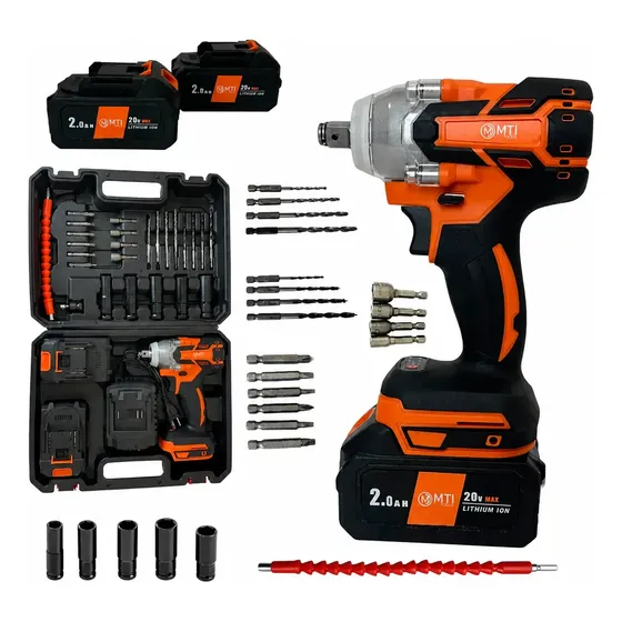 Llave De Impacto Mti Inalambrica 20 V Con 2 Baterias