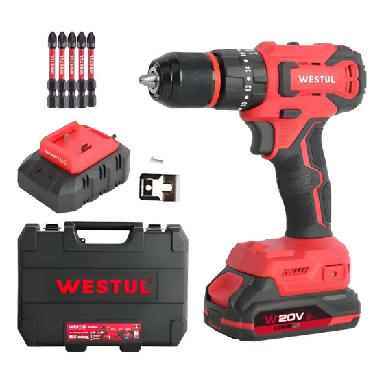 Taladro De Imapacto Percutor Westul Brushless 50 Hz + Puntas