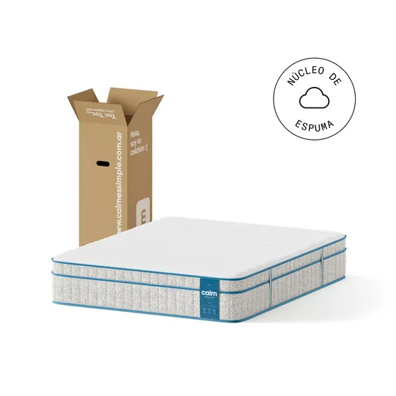 Colchón Calm Grado Sur Premium Queen 160x200 Espuma En Caja