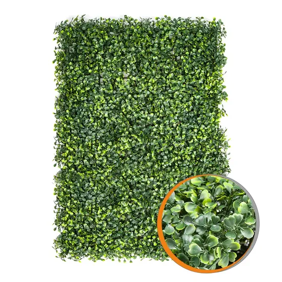 Jardin Vertical Artificial Muro Verde De 40x60cm Con Proteccion Uv Media Kit X 40 Paneles 9.6m2 Totales Marca Holzboden