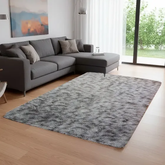 Alfombra 140x200 Cms Nórdica Living Peluda Pelo Largo Grande