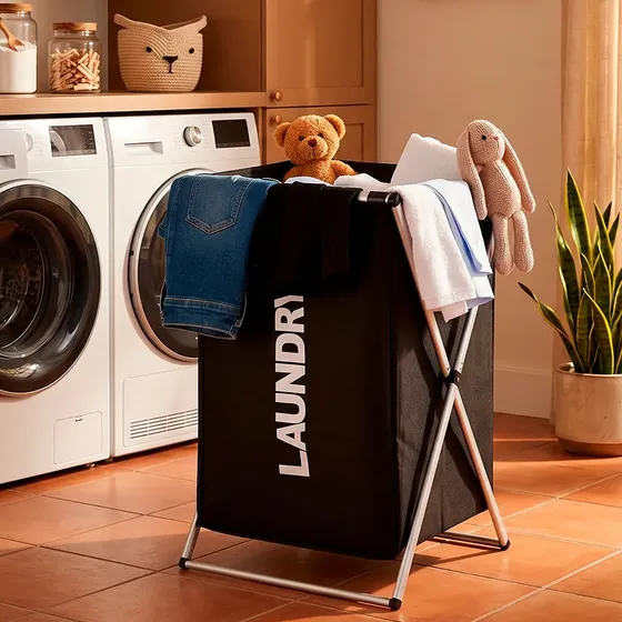 Cesto Canasto Simple Organizador Ropa Sucia Juguete Plegable