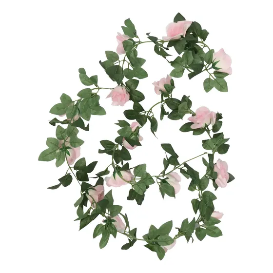 Enredadera Artificial Jardin Vertical Flores Mod 3 - Sheshu Color Rosa-Verde