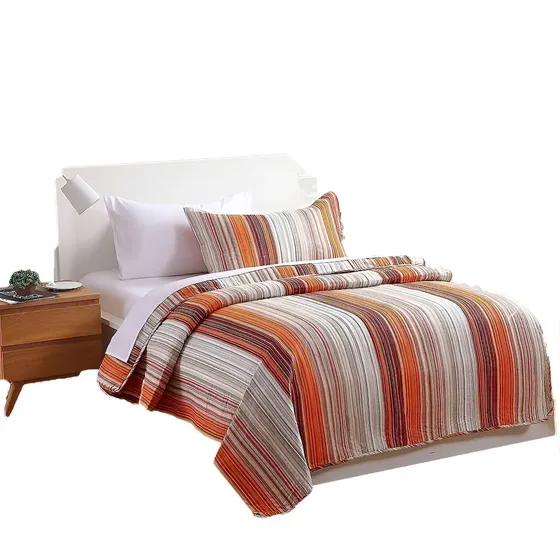 Cubrecama King Quilt Cover Verano Naranja + Fundas Haussman