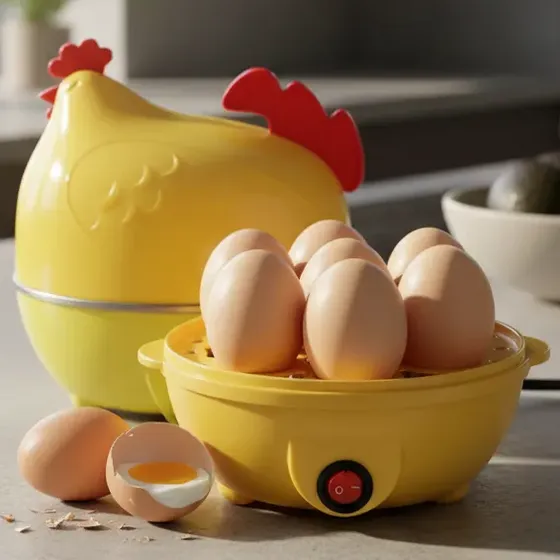 Hervidora Huevera De Huevos Eléctrica Forma De Gallina