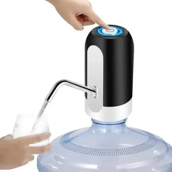 Dispenser De Agua Automatico Bomba Dispensador Bidones Usb Blackandwhite