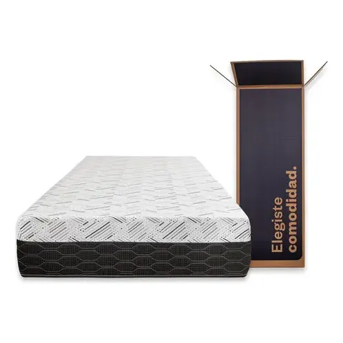 Colchón En Caja Sueño Dorado Box Plus 1 1/2 Plaza 100x190 Es